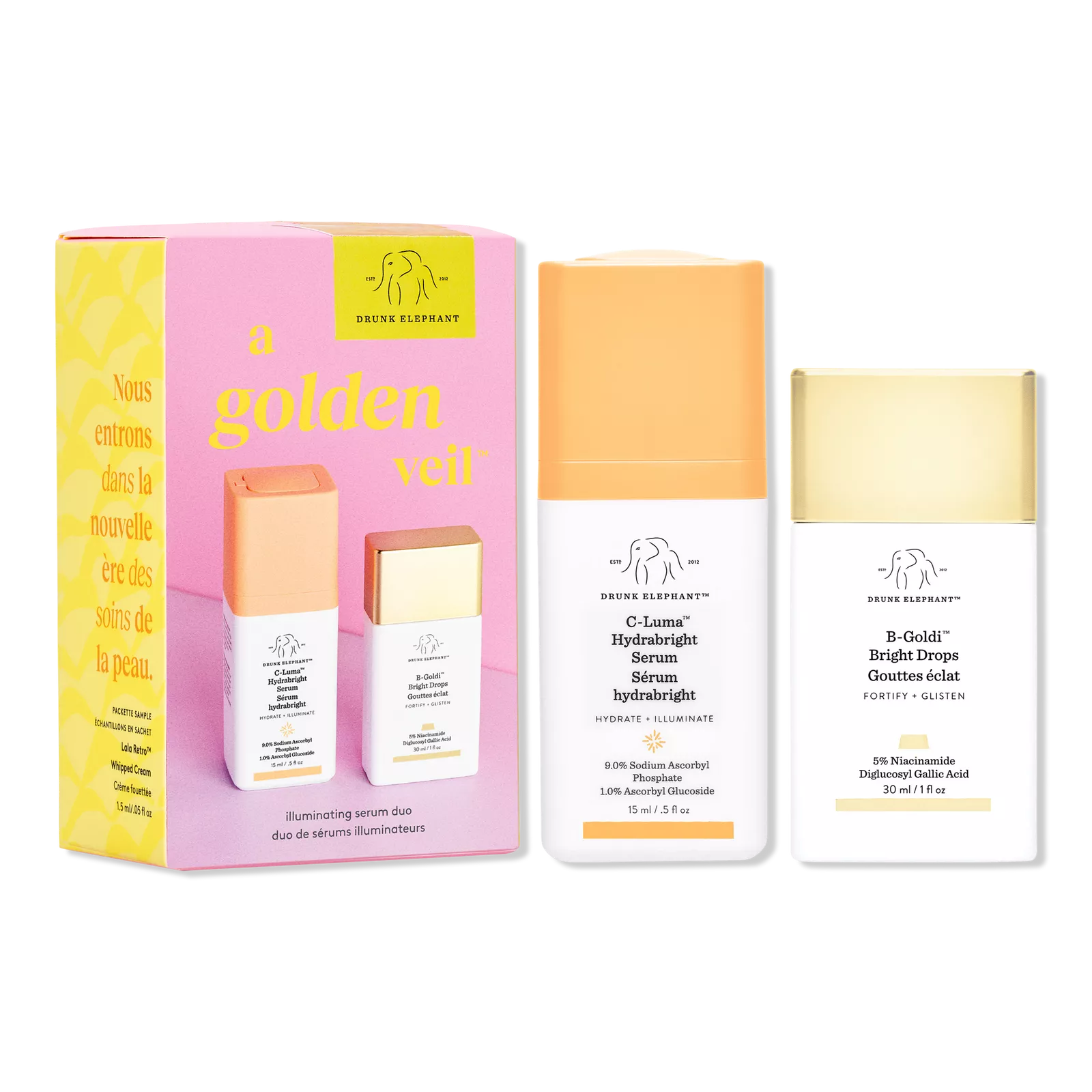 DRUNK ELEPHANT A GOLDEN VEIL SET PREVENTA