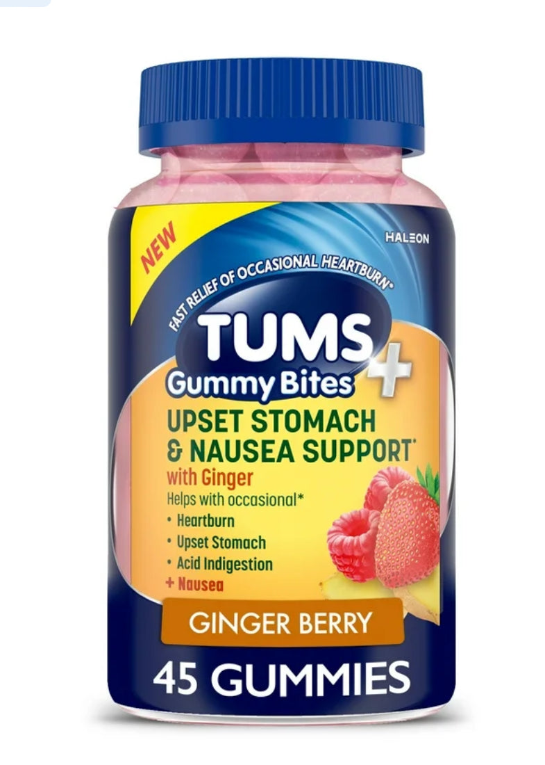 TUMS GOMITAS NÁUSEAS Y DOLOR ESTOMACAL 45U