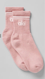 ALO YOGA CALCETINES ROSADOS TALLA M