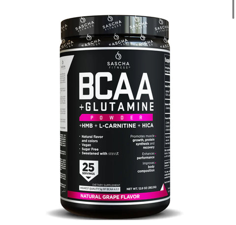 SASCHA FITNESS BCAA GRAPE 25 SERVINGS PREVENTA