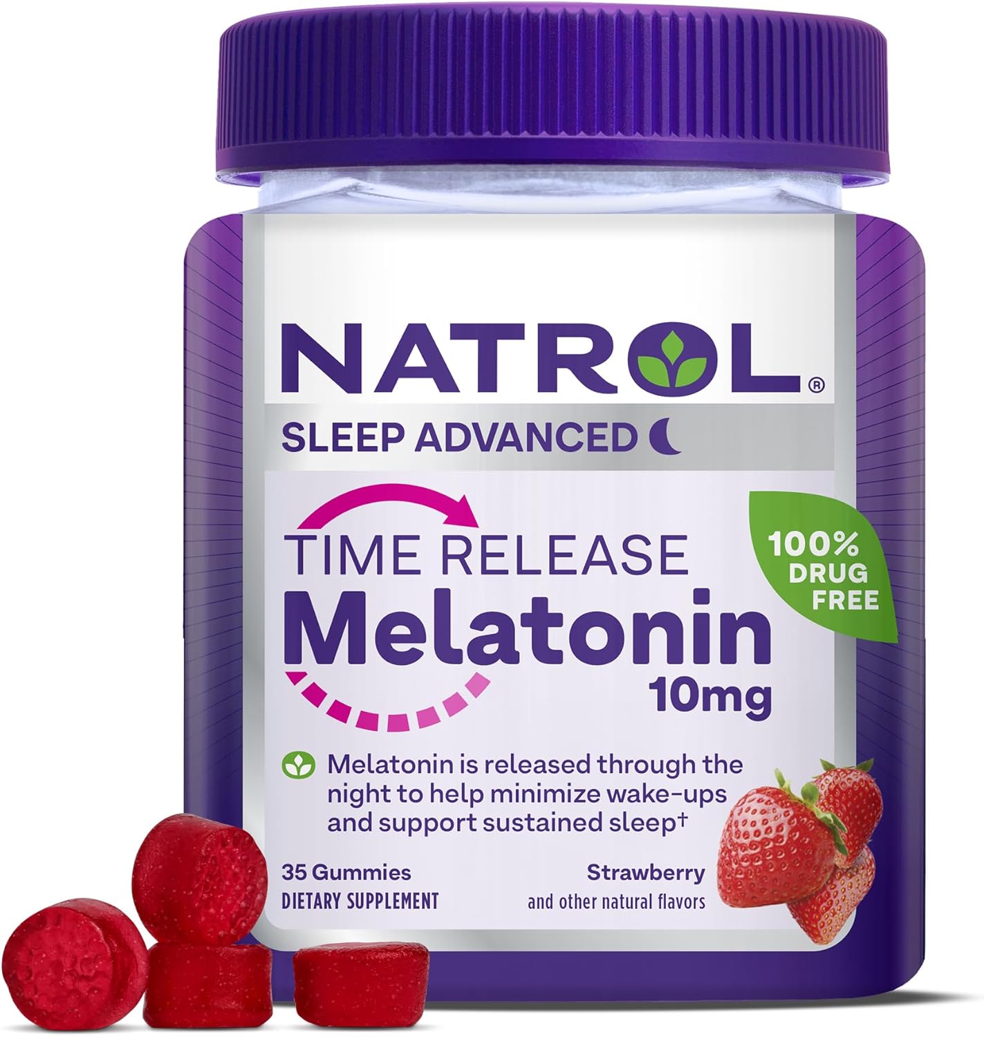 GOMITAS MELATONINA TIME RELEASE DISMINUYE DESPERTAR EN LA NOCHE 35 GOMITAS PREVENTA