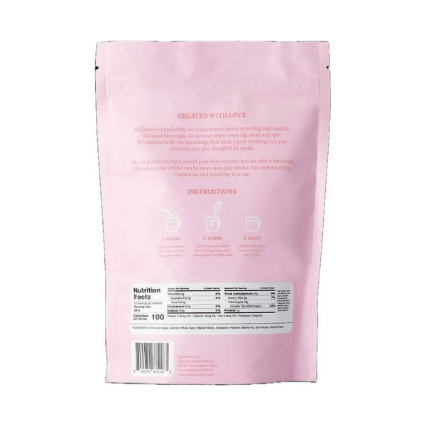 CHAMBERLAIN  STRAWBERRY MATCHA LATTE CON OATMILK 10 OZ