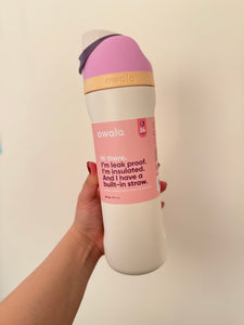 OWALA 24 OZ BEIGE TAPA ROSADA
