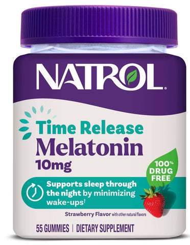 GOMITAS MELATONINA NATROL TIME RELEASE 10MG 55U PREVENTA