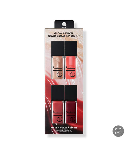 SET GLOW REVIVER QUAD GOALS LIP OIL PREVENTA