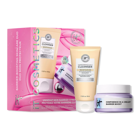 IT COSMETICS UNWRAP SKIN BARRIER STRENGTH SKINCARE GIFT SET PREVENTA