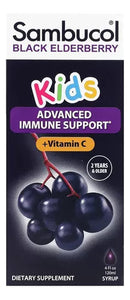 SAMBUCOL JARABE NIÑOS VITAMINA C SOPORTE INMUNOLÓGICO SABOR BLACK ELDEBERRY 120ML PREVENTA