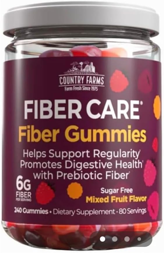 COUNTRY FARMS FIBER CARE PROMUEVE SALUD DIGESTIVA Y PROBIÓTICOS GOMITAS 240 U