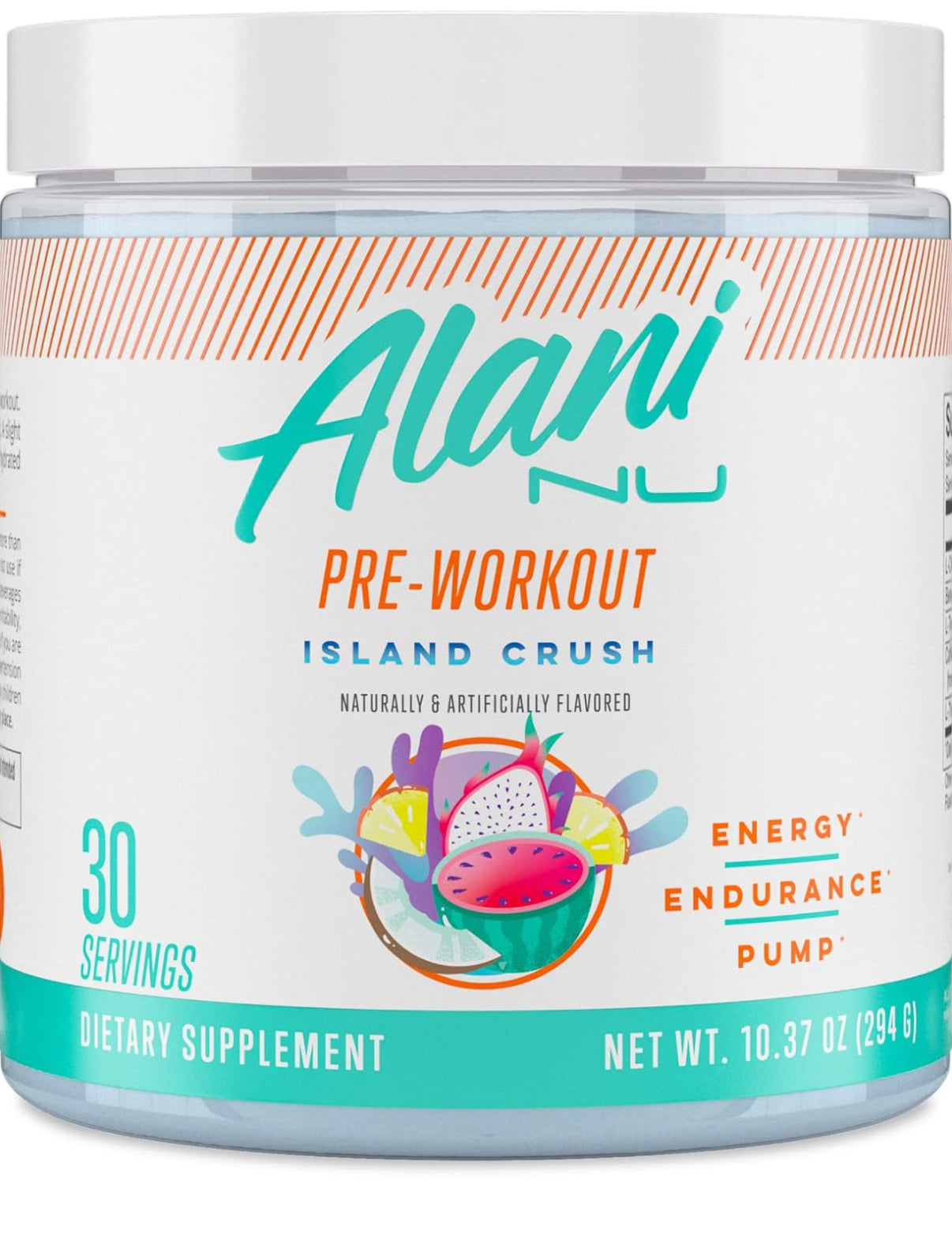 ALANI NU PRE WORKOUT 30 SERVINGS ISLAND CRUSH PREVENTA
