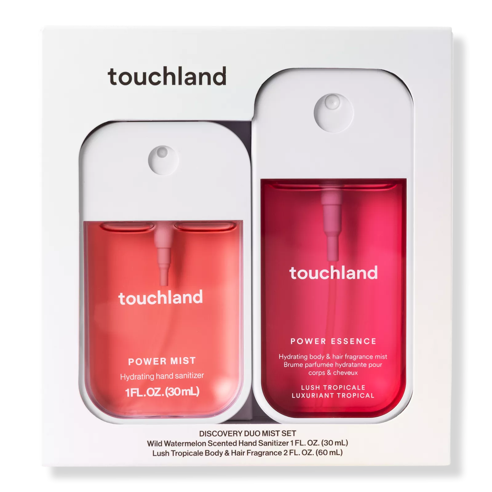 TOUCHLAND JUICY BLOOM LIMITED EDITION BODY & HAND MIST SET PREVENTA