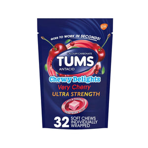 TUMS MASTICABLES SABOR CEREZA 32 U