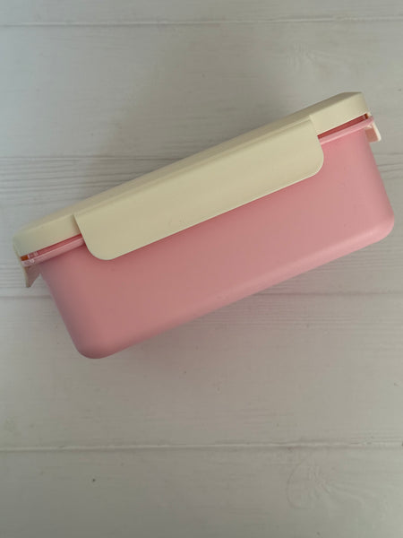 LUNCH BOX ROSADO TAPA BLANCA