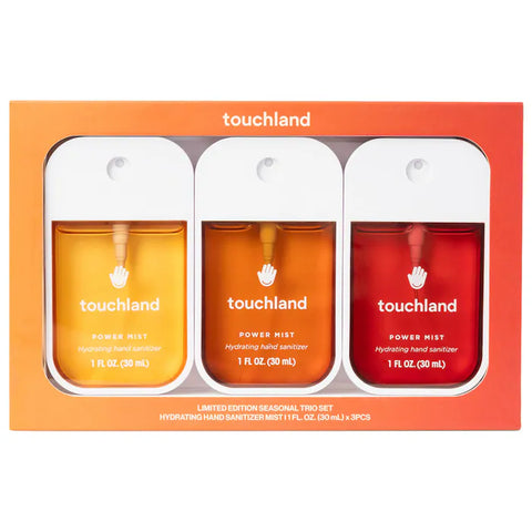SET TOUCHLAND MIST HAND SANITIZER SEASONAL TRIO NAVIDAD PREVENTA