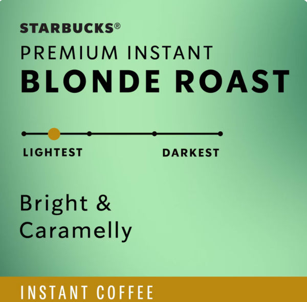 STARBUCKS PREMIUM BLONDE LIGHT ROST CAFE INSTANTÁNEO