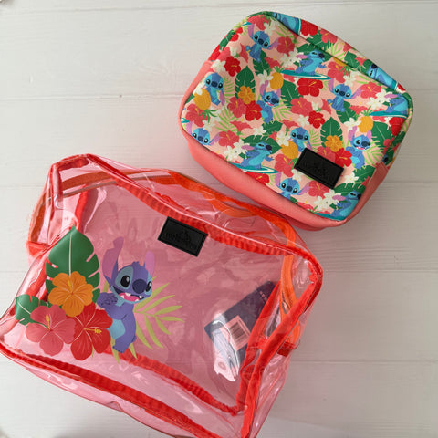 KIT COSMETIQUEROS STITCH SALMÓN