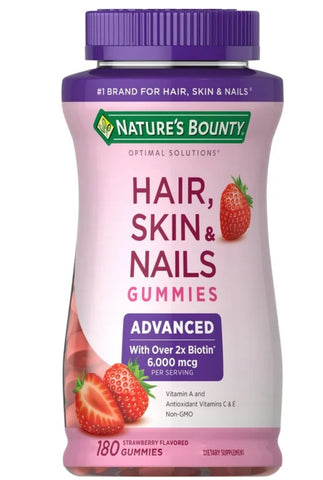 HAIR, SKIN AND NAILS VITAMIN ADVANCED GOMITAS BIOTINA 180U PREVENTA