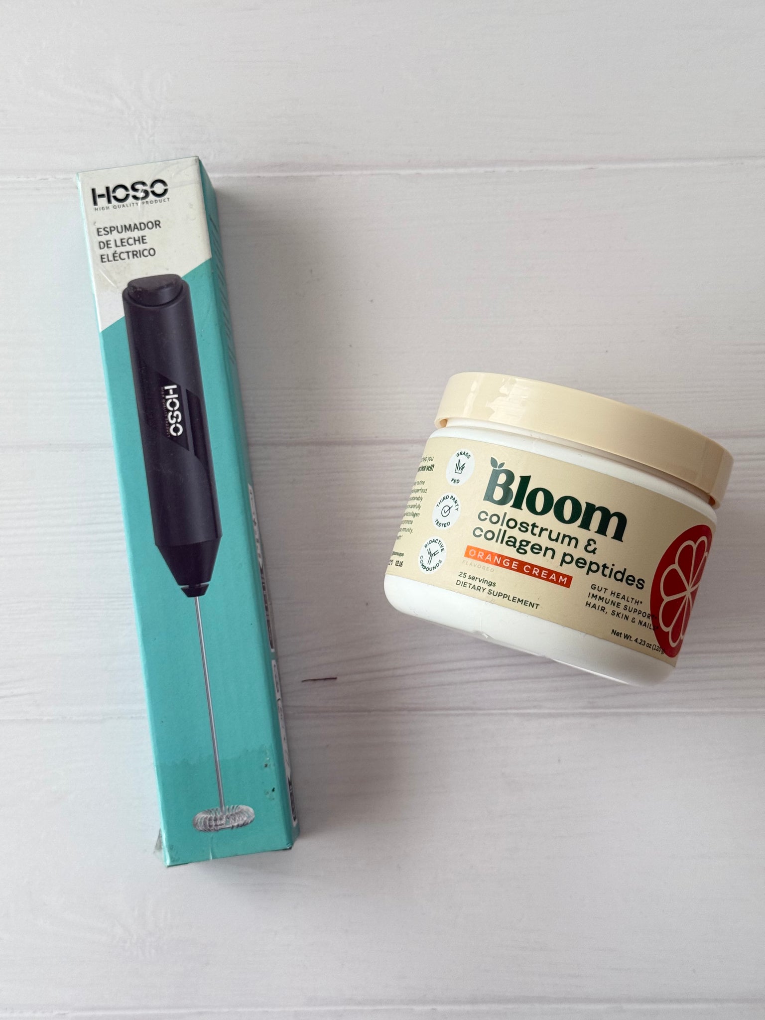 PACK BLOOM CALOSTRO ORANGE CREAM + BATIDOR