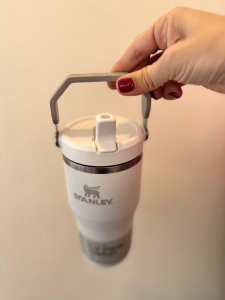 STANLEY 20 oz BOTELLA STAINLESS STEEL ICE FLOW 2.0 BLANCA TAPA
