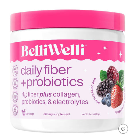 BELLIWELLI SUPLEMENTO CON PROBIÓTICOS, ELECTROLITOS, COLÁGENO WILD BERRY 16SERV