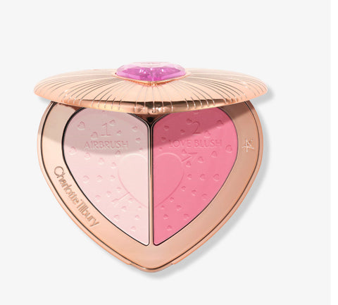 CHARLOTTE TILBURY PILLOW TALK BEAUTY SOULMATES BRIGHTEN & BLUSH POWDER PALETTE PILLOW TALK FLAWLESS PINK PREVENTA