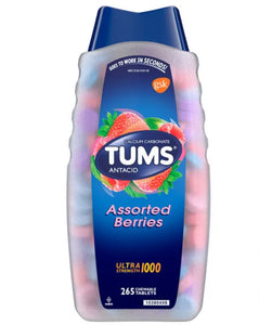 TUMS ANTIÁCIDO ASSORTED BERRIES 265 UNIDADES PREVENTA