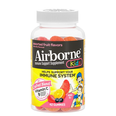 AIRBORNE VITAMINAS SISTEMA INMUNE NIÑOS KIDS 42 U