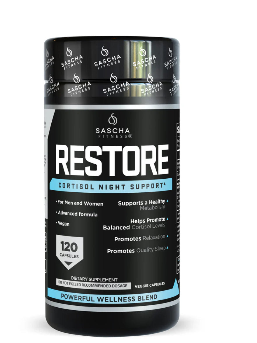 SASCHA FITNESS RESTORE CORTISOL NIGHT SUPPORT PREVENTA