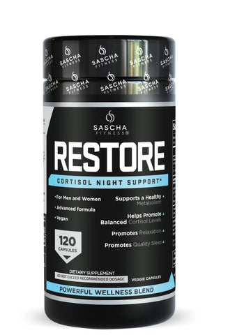 SASCHA FITNESS RESTORE CORTISOL NIGHT SUPPORT PREVENTA