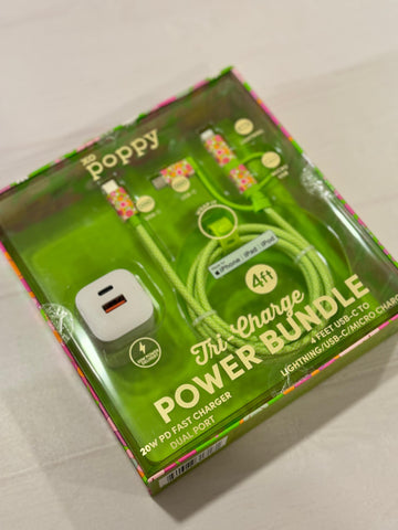 POPPY CABLE CARGADOR VERDE