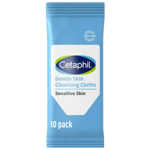 CETAPHIL TOALLITAS DE LIMPIEZA FACIAL PIEL SENSIBLE 10 U TRAVEL SIZE PREVENTA