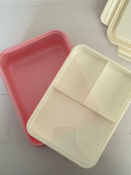 LUNCH BOX ROSADO TAPA BLANCA