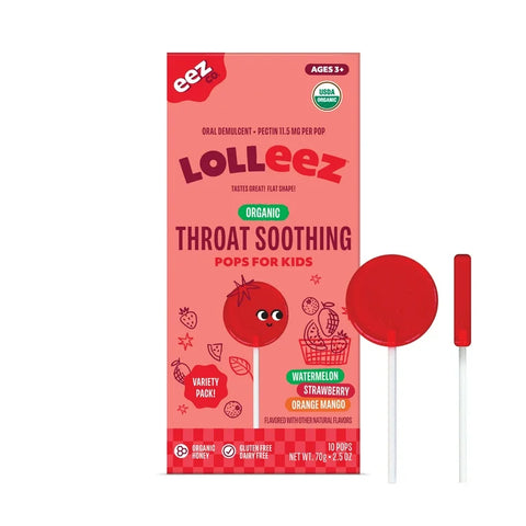 DULCES PARA NIÑOS PARA EL DOLOR DE GARGANTA LOLLEEZ VARIETY PACK 10 UNIDADES