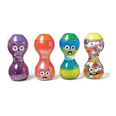 BOTELLAS DE LA CALMA Y EMOCIONES SENSORIALES KIDS: AMADO-SORPRENDIDO-AVERGONZADO-CHISTOSO PREVENTA