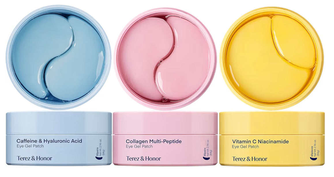CAFFEINE & HYALURONIC ACID EYE GEL PATCH SELF CARE KIT 180U PREVENTA
