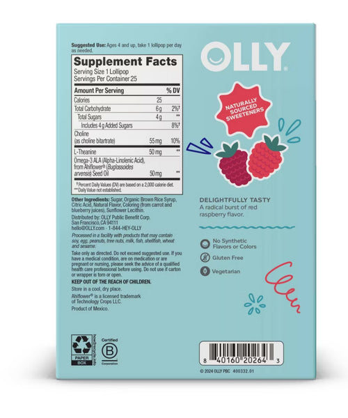 OLLY BRAINY LOLLY POPS MELLOW BUDDIES 25U