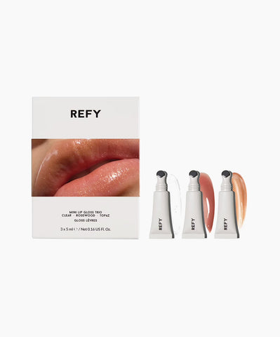 REFY MINI LIP GLOSS TRIO TRAVEL SIZE