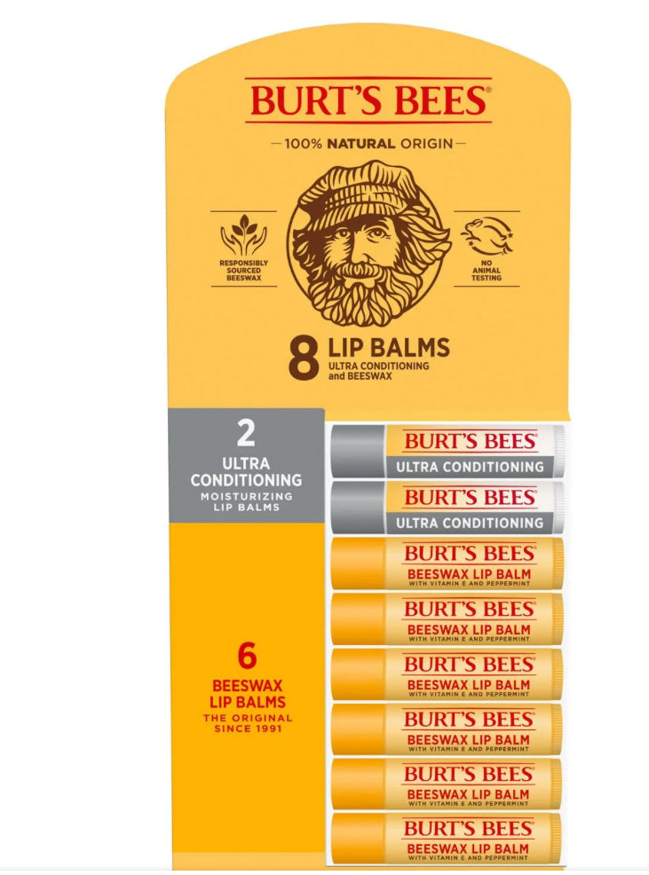 BURTS BEES NATURAL ORIGIN LIP BALM 8U PREVENTA