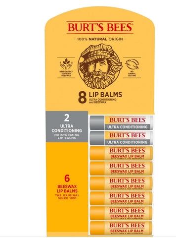BURTS BEES NATURAL ORIGIN LIP BALM 8U PREVENTA
