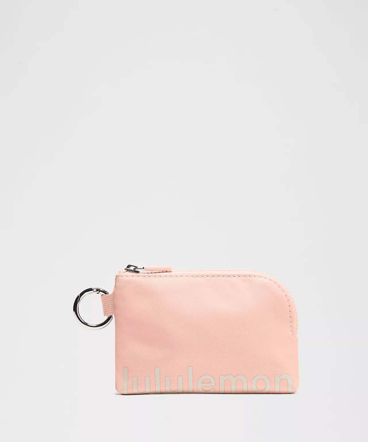 TARJETERO LULULEMON ROSADO VIEJO LETRAS CREMA