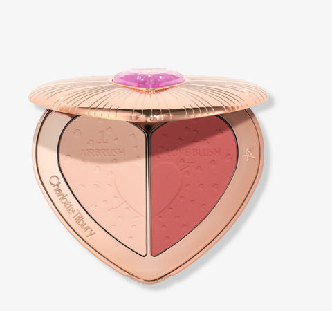CHARLOTTE TILBURY PILLOW TALK BEAUTY SOULMATES BRIGHTEN & BLUSH POWDER PALETTE PILLOW TALK FLAWLESS PEACH PREVENTA