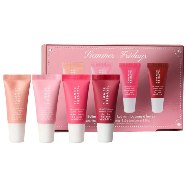 SUMMER FRIDAYS THE LIP BUTTER MINI BALMS PINK SET PREVENTA