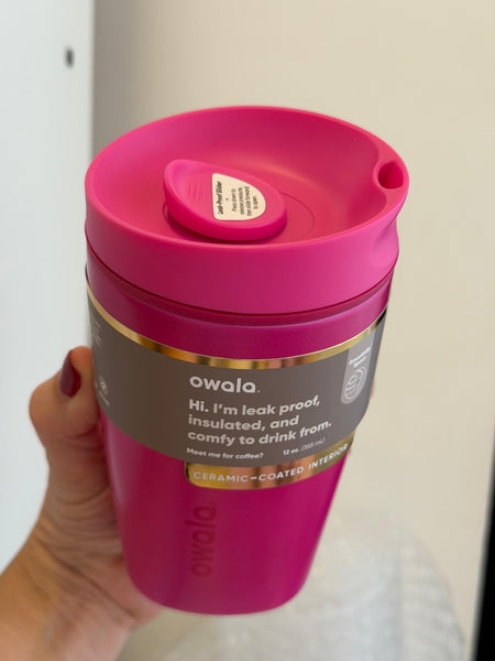 OWALA COFFEE CUP ROSADA  12 OZ