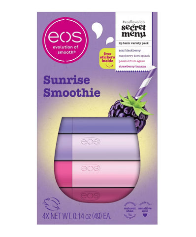 SET EOS SUNRISE SMOOTHIE LIP BALM STICK 4U PREVENTA