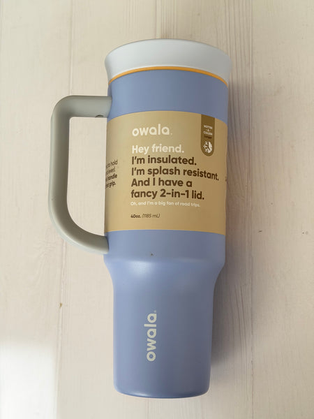BOTELLA OWALA LILA CON NARANJO