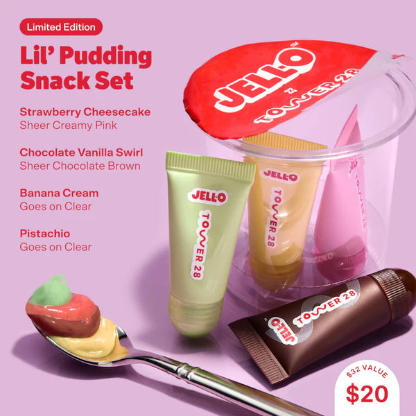 TOWER 28 JELLO LIL PUDDING MINI LIP SOFTIE GIFT SET PREVENTA