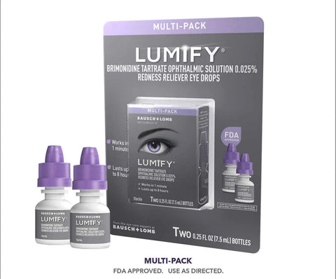 LUMIFY EYE DROP GOTITAS PARA LA ROJEZ 7.5 ML PACK 2 PREVENTA
