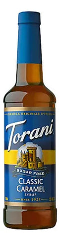 TORANI SYRUP CLASSIC CARAMEL SUGAR FREE 750 ML