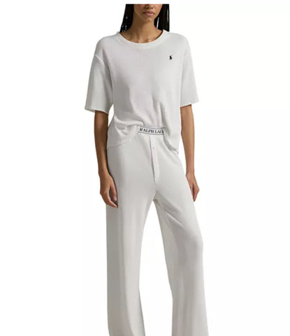 SET PIJAMA RALPH LAUREN WAFFLE KNIT TALLA M PREVENTA