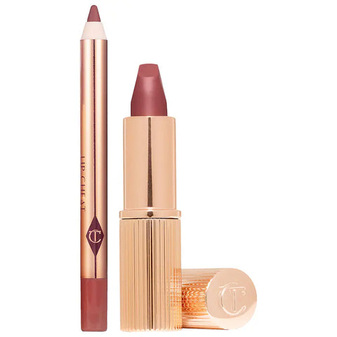 CHARLOTTE TILBURY MINI PILLOW TALK LIPSTICK & LINER MEDIUM SET