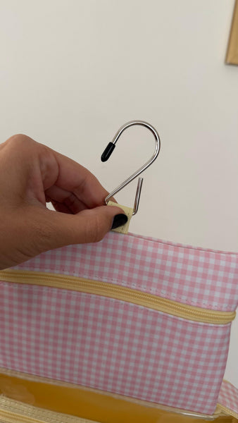 ORGANIZADOR DE BAÑO ROSADO